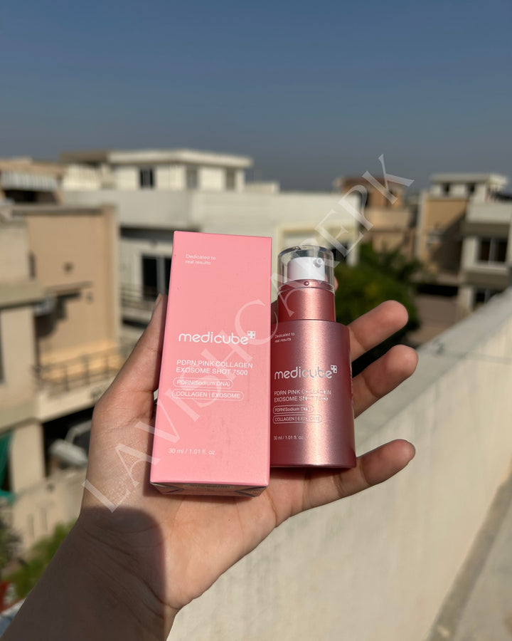 MEDICUBE PDRN PINK COLLAGEN EXOSOME SHOT 7,500 PPM.
