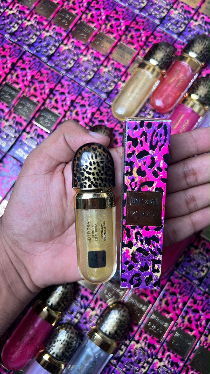 🐆💋 Just Cavalli x KIKO MILANO 3D Hydra Lip Gloss – Rebel Edition