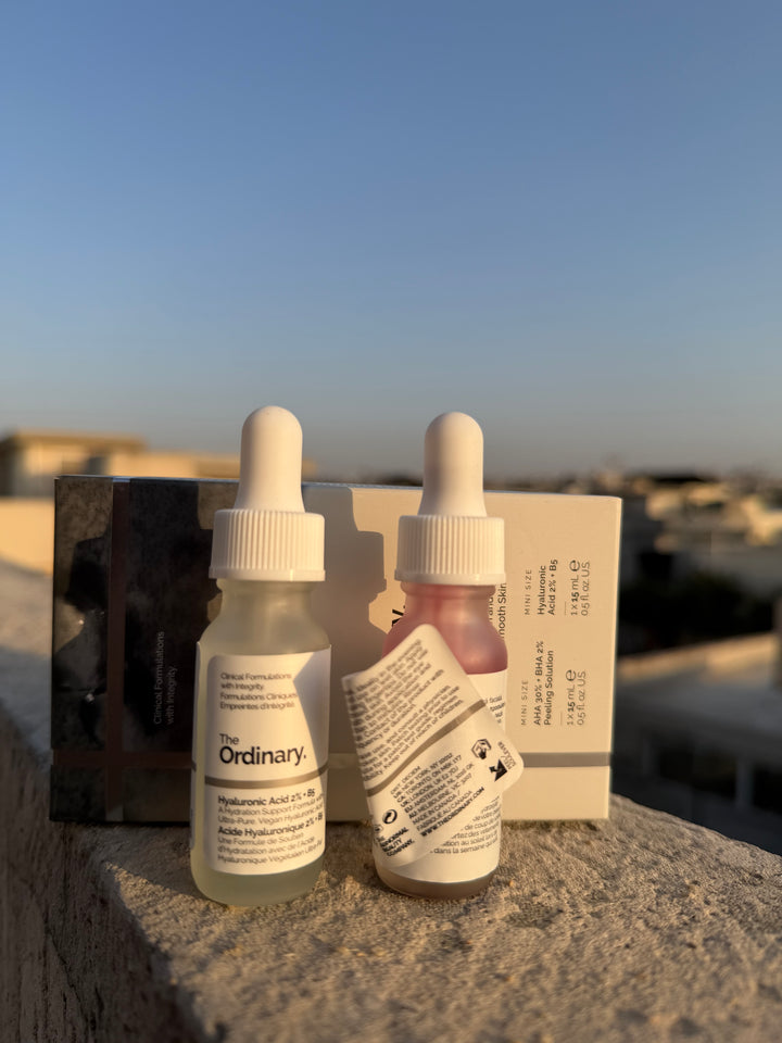 The ordinary the resurface and hydrate set (aha 30% + bha 2%) and (hyaluronic acid 2 %+ b5)