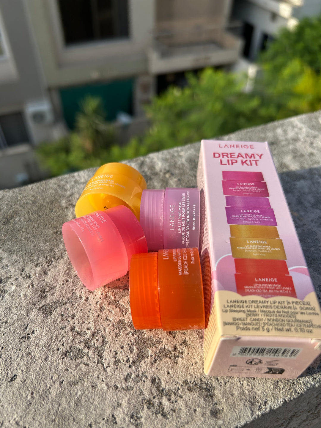LANEIGE LIP DREAMY KIT LIP SLEEPING MASK BUNDLE OF 4.