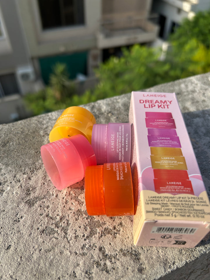 LANEIGE LIP DREAMY KIT LIP SLEEPING MASK BUNDLE OF 4.