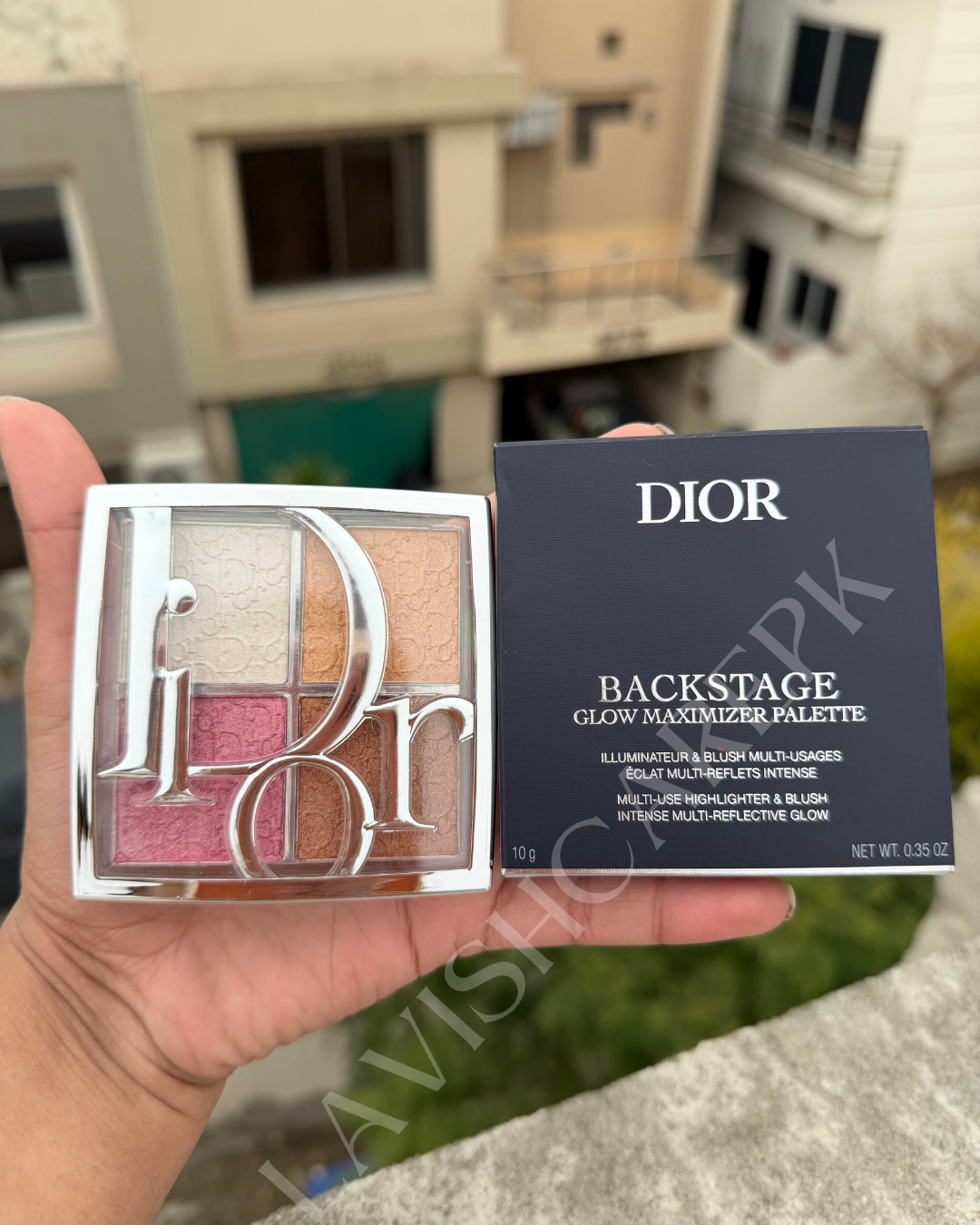 Dior backstage glow maximizer palette illuminateur and blush 10g 001 SHADE