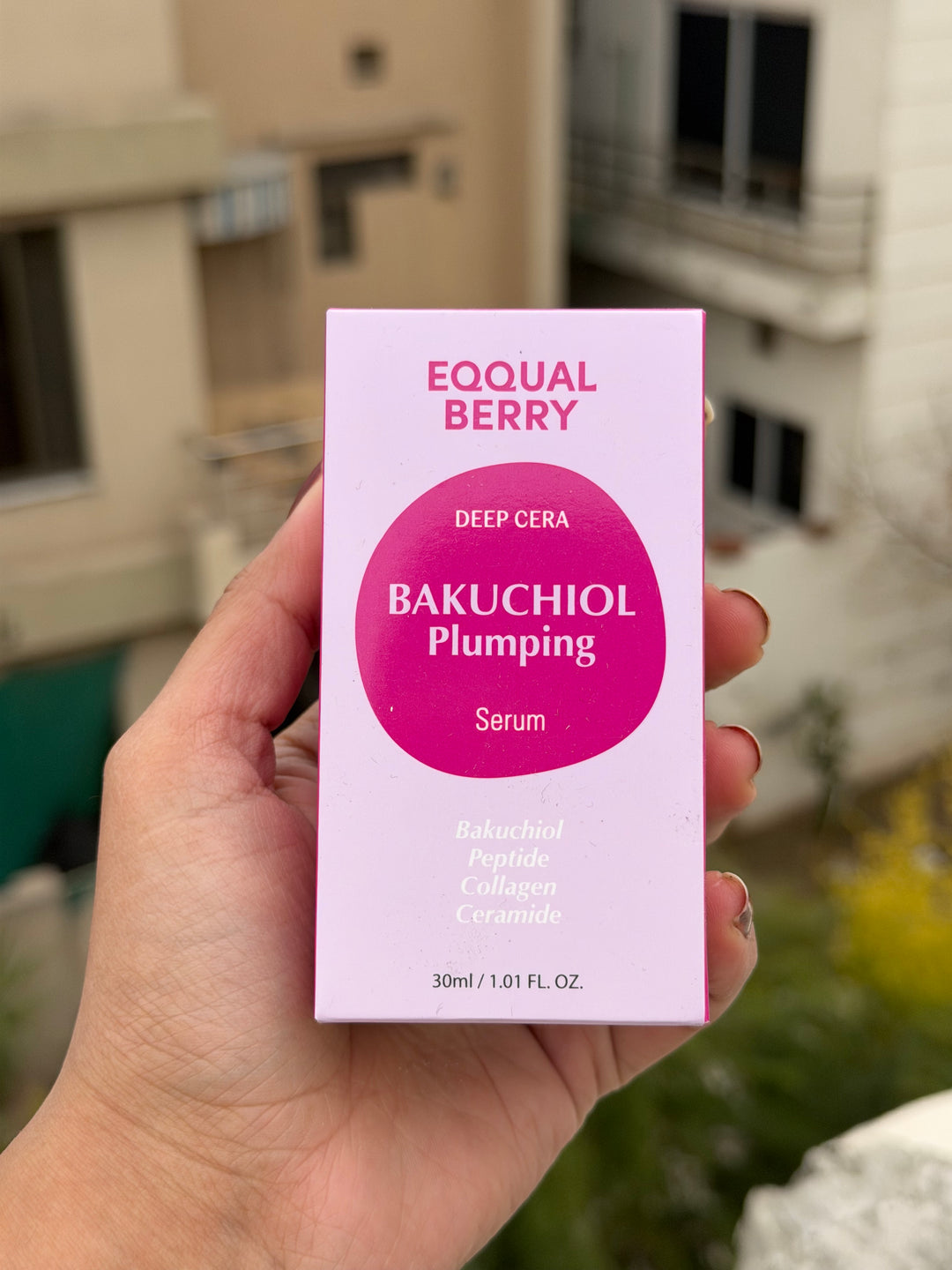 Eqqual berry deep cera bakuchiol plumping serum 30 ml