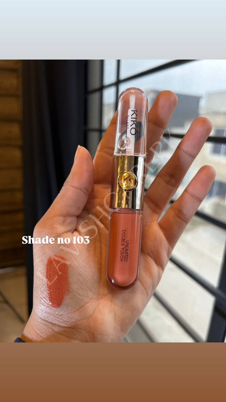 Kiko milano ultimate double touch liquid lip colour two faced
