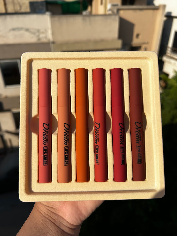 HENGFANG DREAM LIPSTICK SET 6 IN 1.