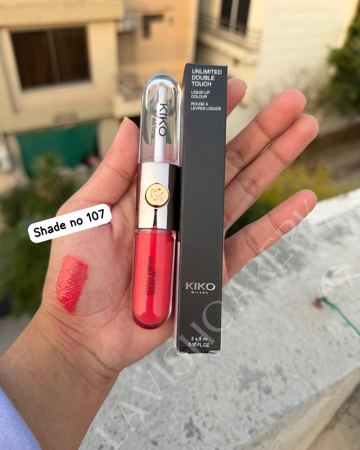 Kiko milano ultimate double touch liquid lip colour two faced