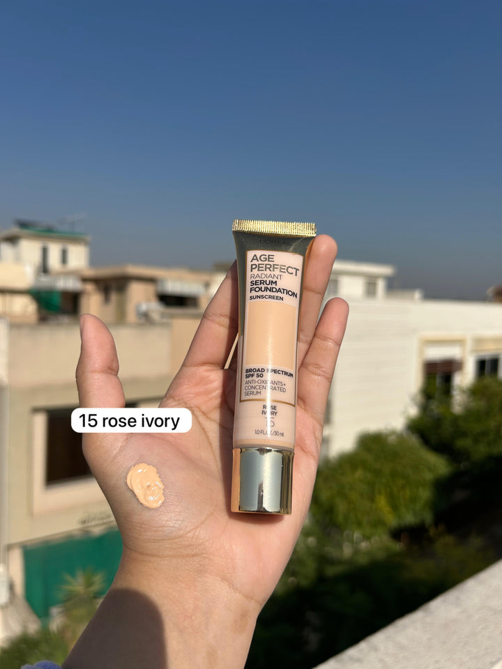 Loreal age radiant serum foundation sunscreen broad spectrum spf 50