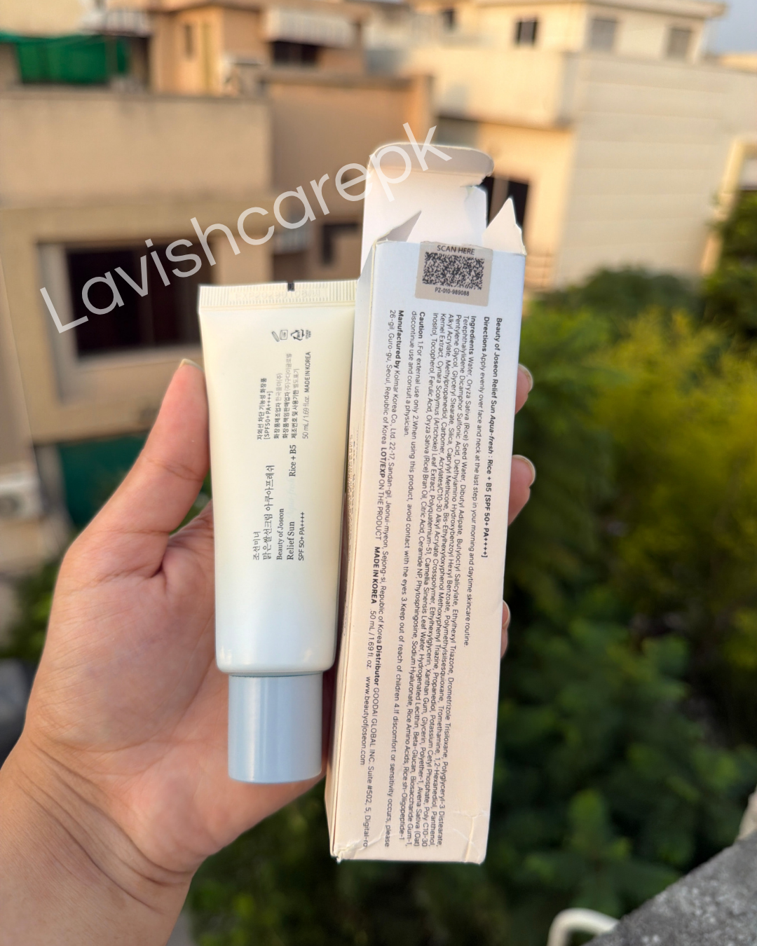 Beauty of Joseon Relief Sun: Aqua Fresh Rice + B5 (SPF 50+ PA++++) – 50ml