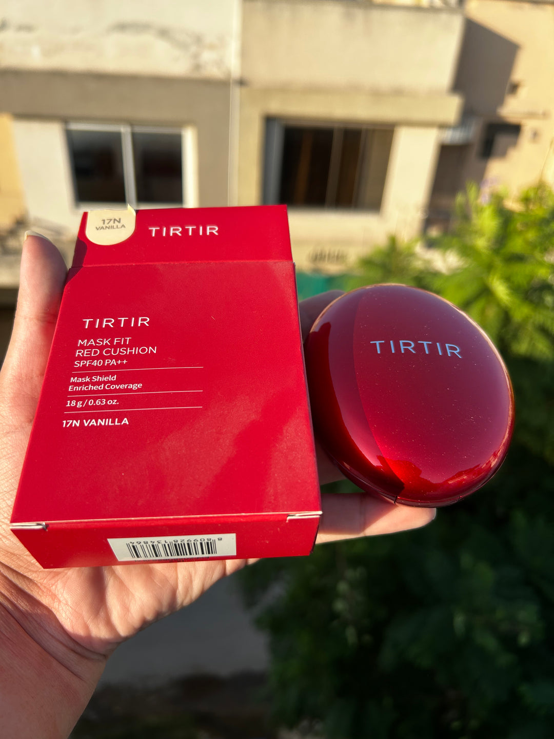 TIRTIR MASK FIT RED CUSHION FOUNDATION WITH SPF 40 PA++ SHADE: 17N VANILLA