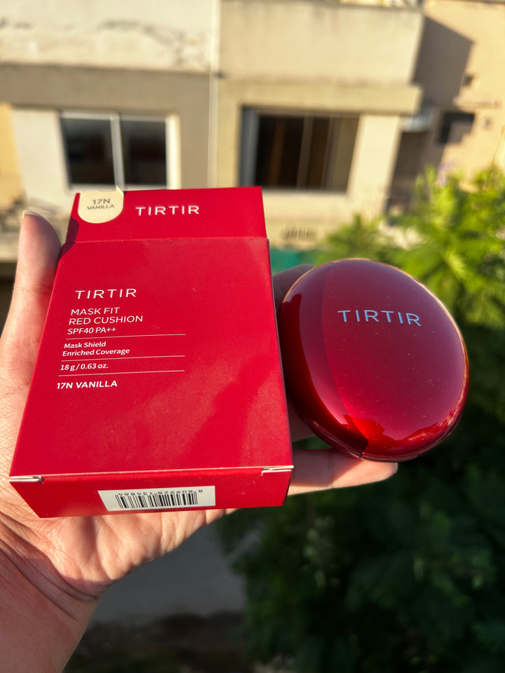 TIRTIR MASK FIT RED CUSHION FOUNDATION WITH SPF 40 PA++ SHADE: 17N VANILLA