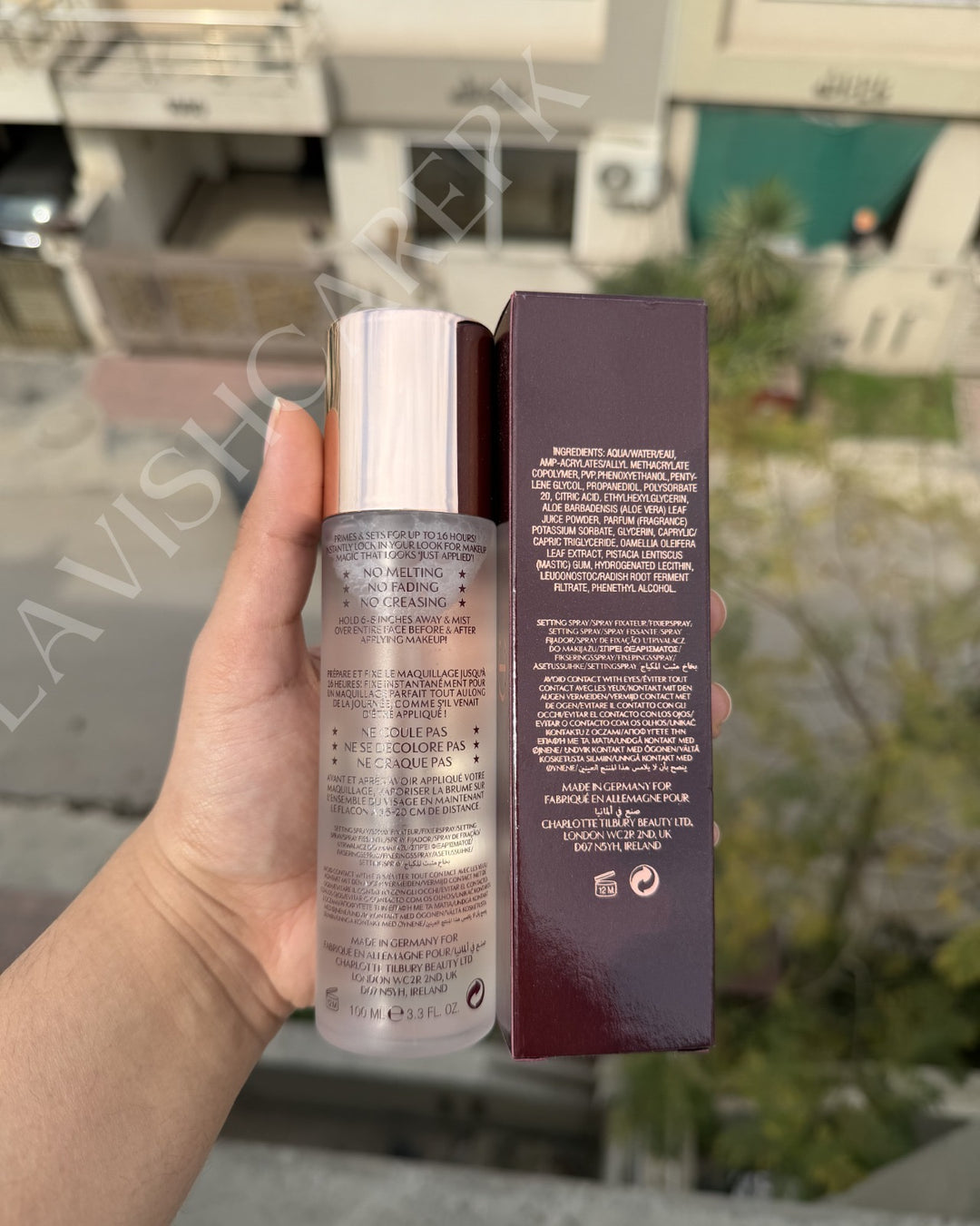 Charlotte tilbury air blush flawless setting spray first time in pakistan 😍