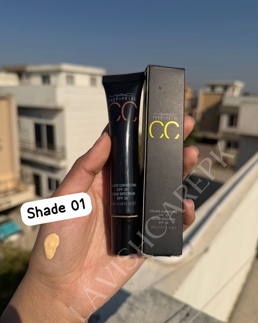 Mac prep+prime CC colour correcting spf 30 broad spectrum spf 30