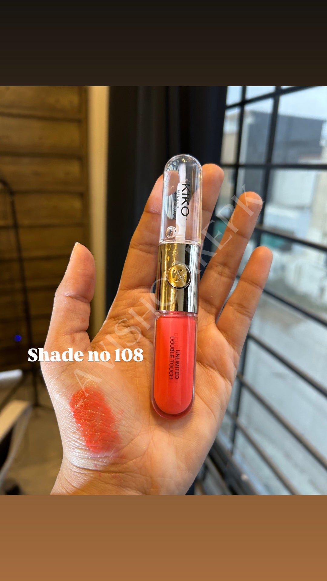 Kiko milano ultimate double touch liquid lip colour two faced