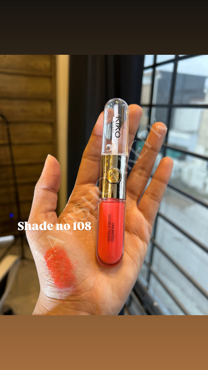 Kiko milano ultimate double touch liquid lip colour two faced