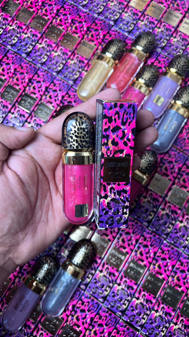 🐆💋 Just Cavalli x KIKO MILANO 3D Hydra Lip Gloss – Rebel Edition