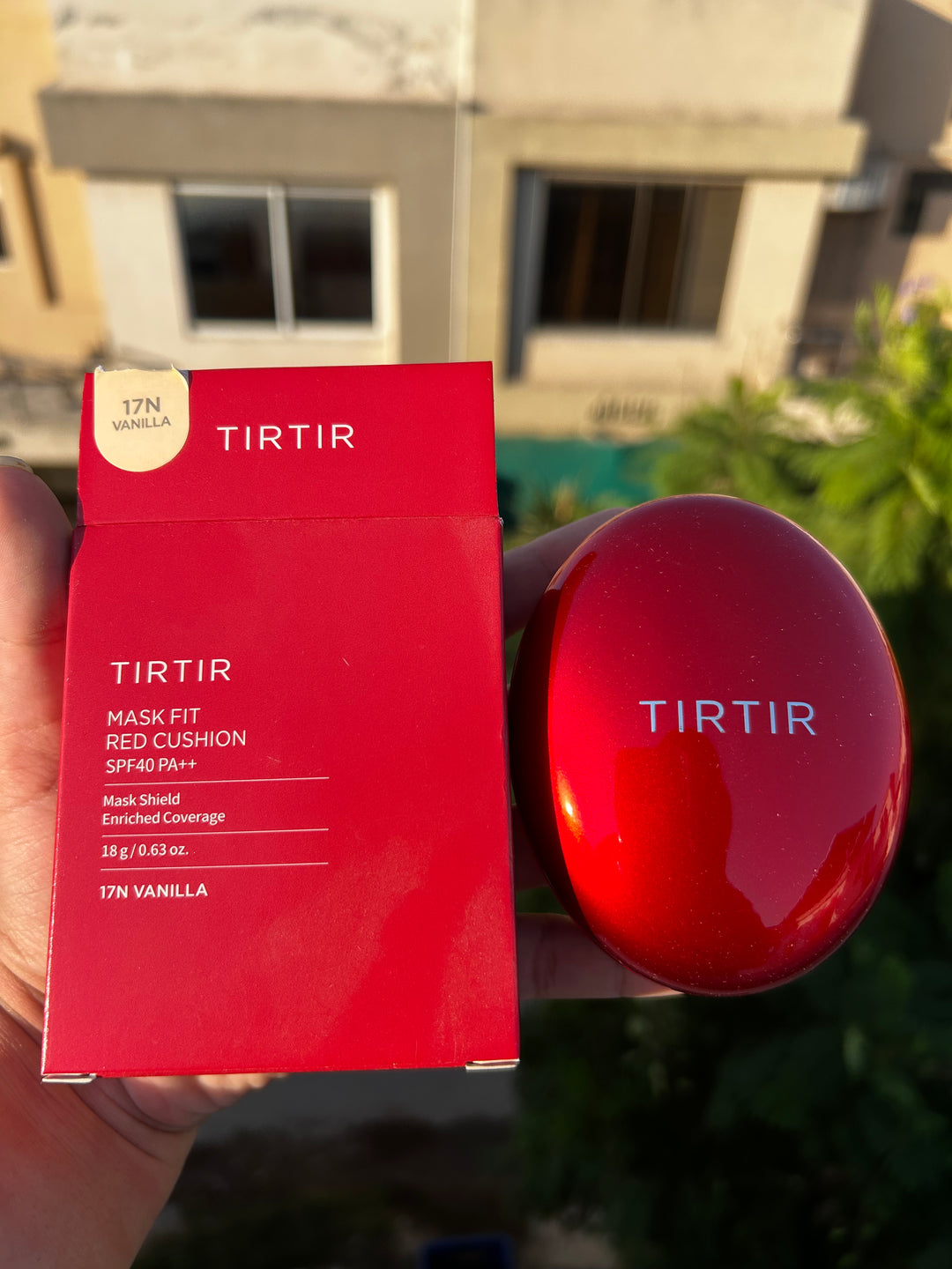 TIRTIR MASK FIT RED CUSHION FOUNDATION WITH SPF 40 PA++ SHADE: 17N VANILLA