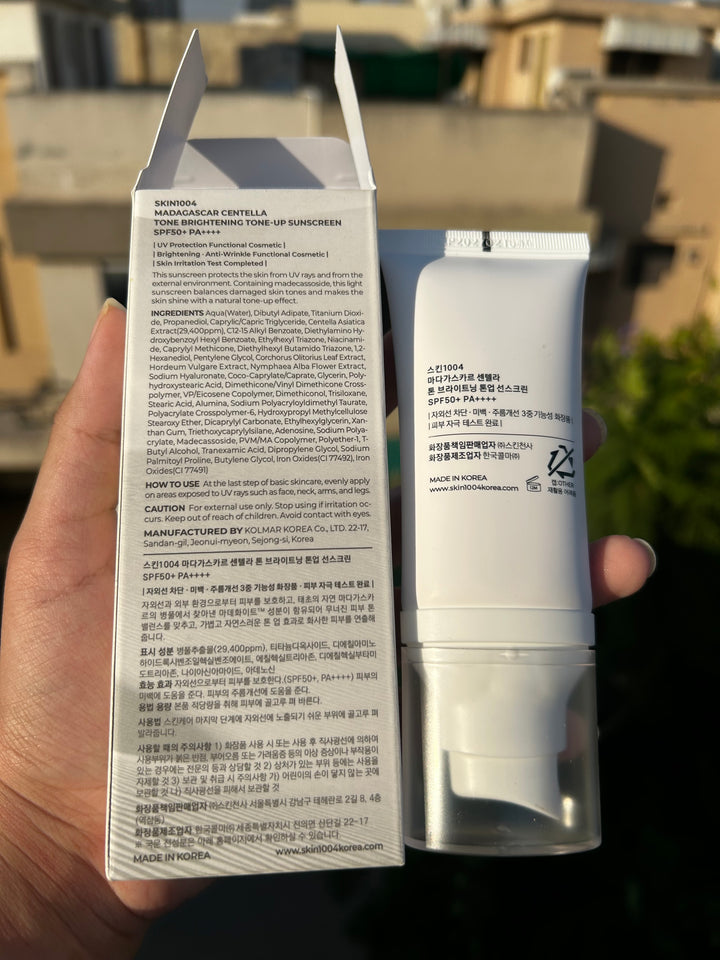 SKIN 1004 MADAGASCAR CENTELLA TONE BRIGHTENING TONE-UP SUNSCREEN SPF 50+ PA++++