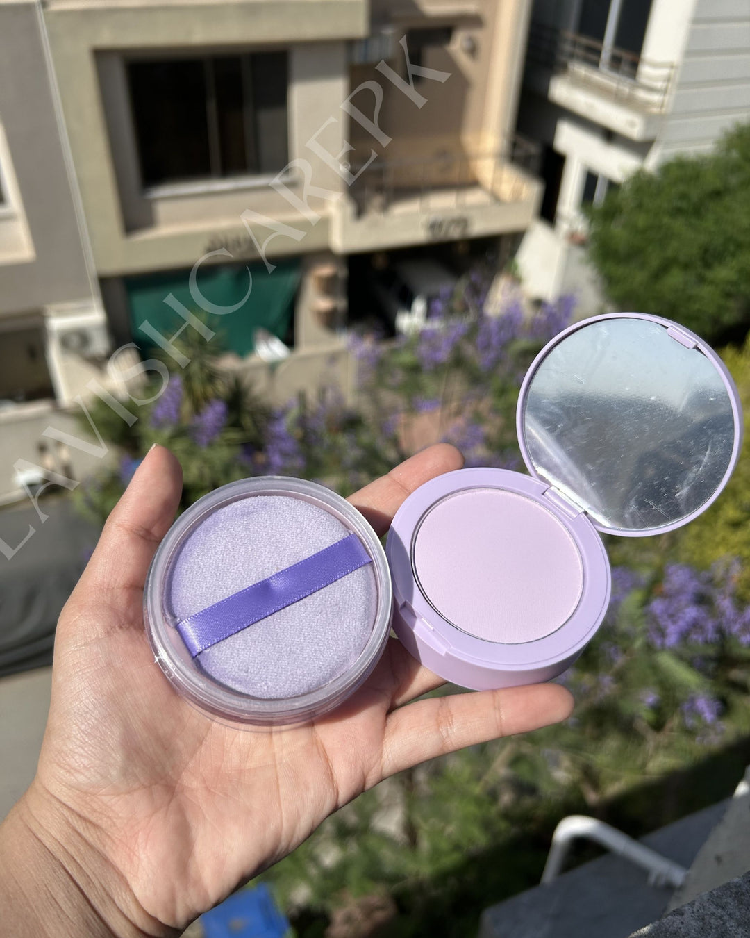SHEGLAM INSTA READY FACE & UNDER EYE POWDER + COMPACT 2 IN 1 SHADE: TARO