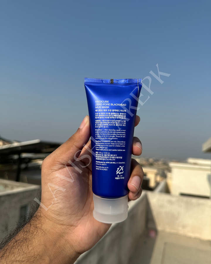 MEDICUBE ZERO PORE BLACKHEAD MUD MASK 100 GRAMS.