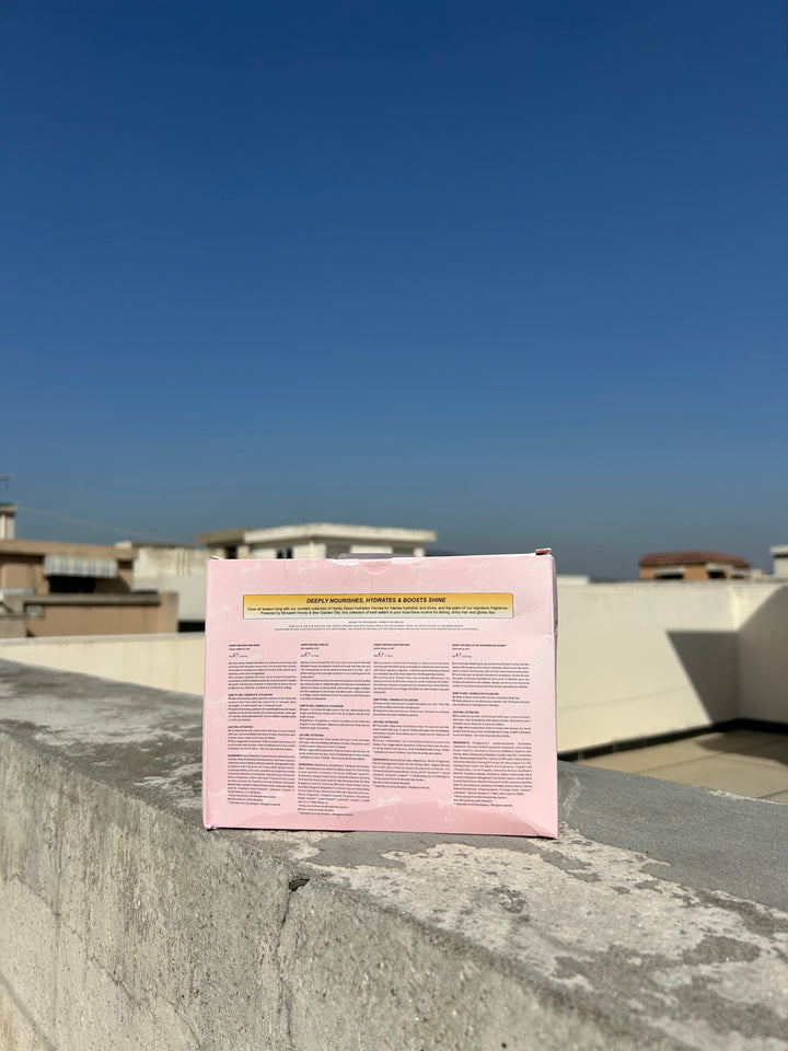 GISOU HONEY GLOSS HYDRATION HEROES SET 4 IN 1 FOR HAIR AND LIPS.