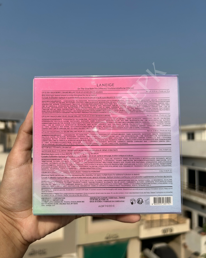 LANEIGE LIP GLOWY BALM TRIO BOX .