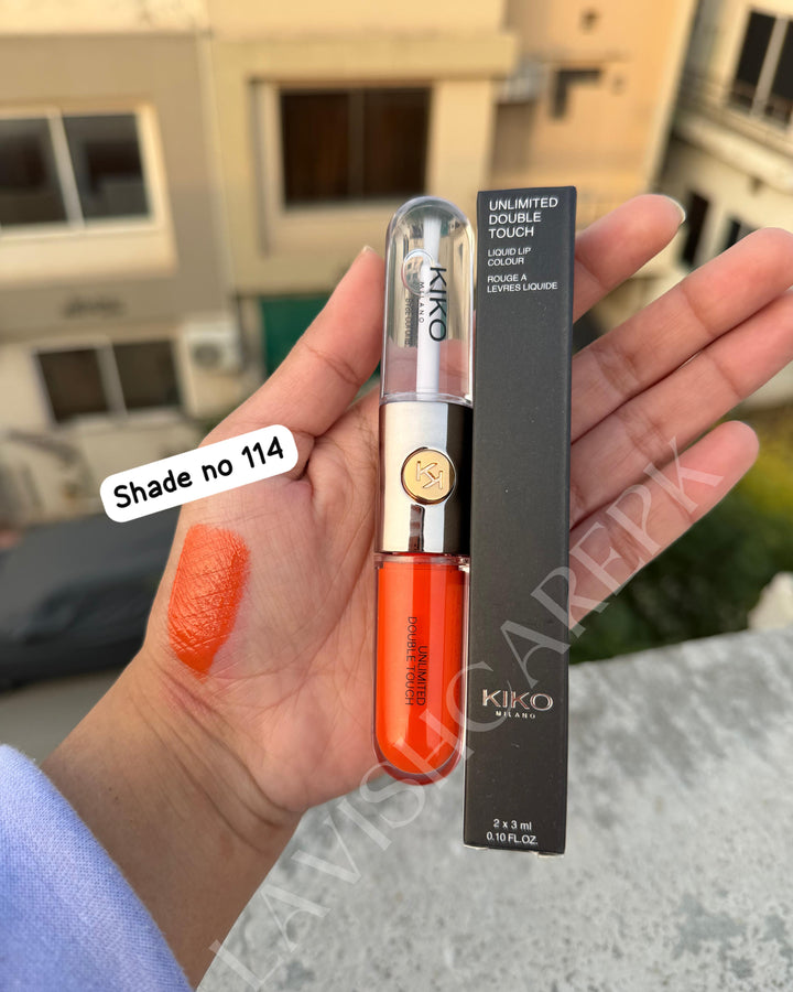 Kiko milano ultimate double touch liquid lip colour two faced