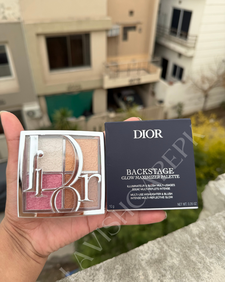 Dior backstage glow maximizer palette illuminateur and blush 10g 001 SHADE
