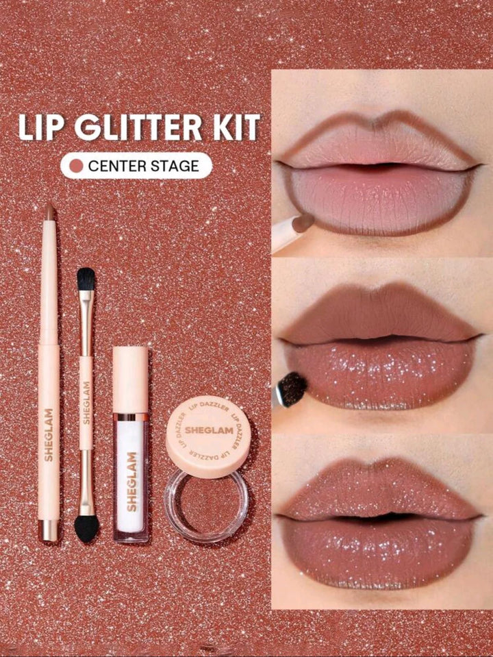 SHEGLAM LIP DAZZLER GLITTER KIT 4 IN 1