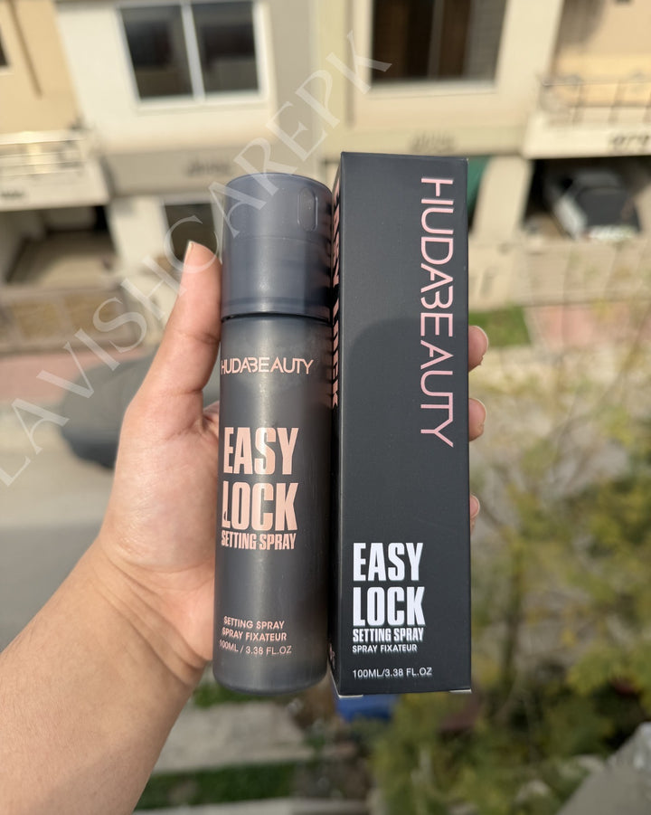 Huda beauty easy lock setting spray best setting spray for pakistan skin tone