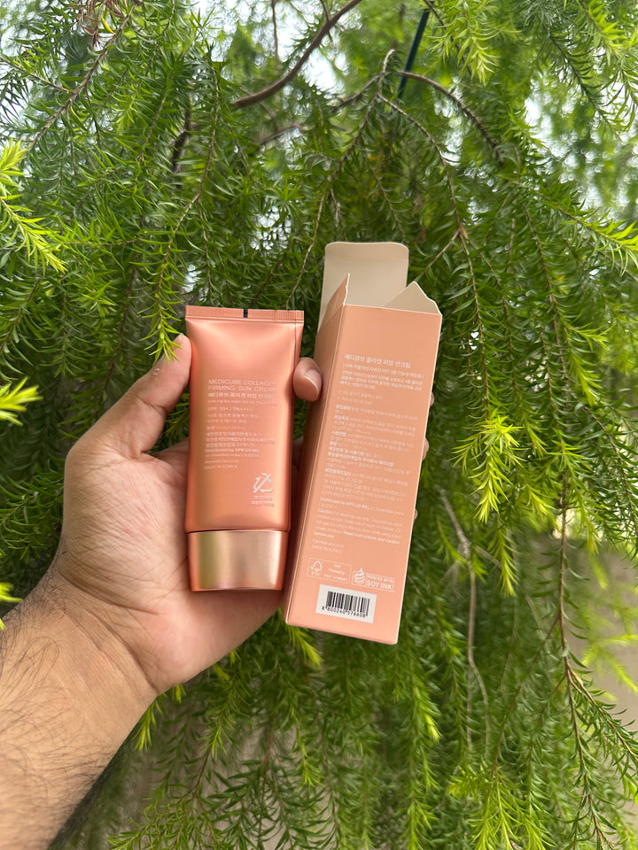 MEDICUBE Collagen Firming Sun Cream SPF 50+ PA++++ — Glow & Protect