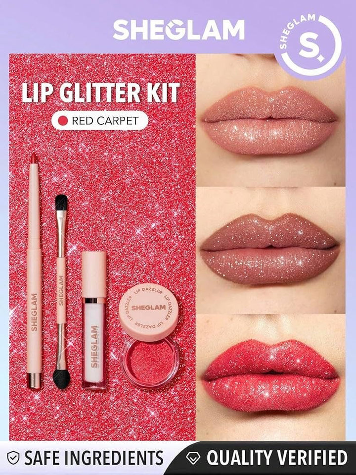 SHEGLAM LIP DAZZLER GLITTER KIT 4 IN 1