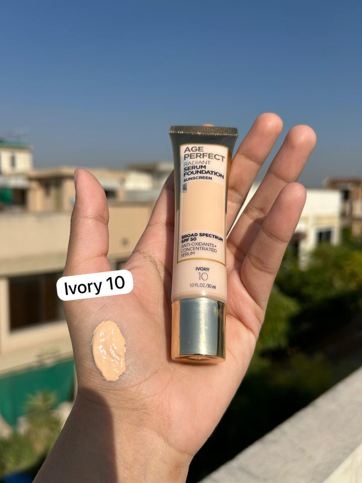 Loreal age radiant serum foundation sunscreen broad spectrum spf 50