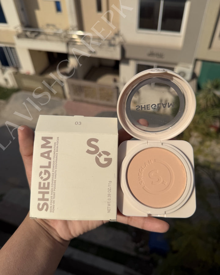 SHEGLAM SKIN FOCUS HIGH COVERAGE POWDER FOUNDATION