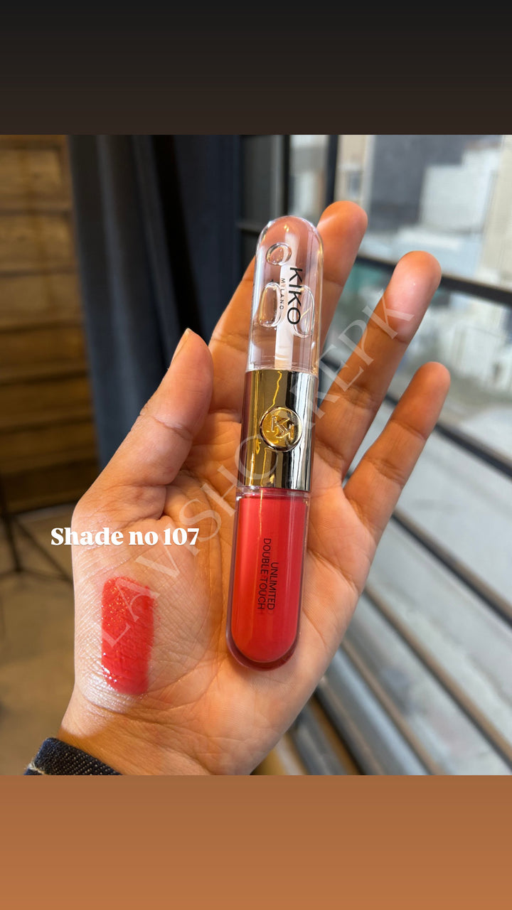 Kiko milano ultimate double touch liquid lip colour two faced