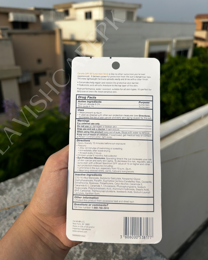 CERAVE SUNSCREEN STICK SPF 50