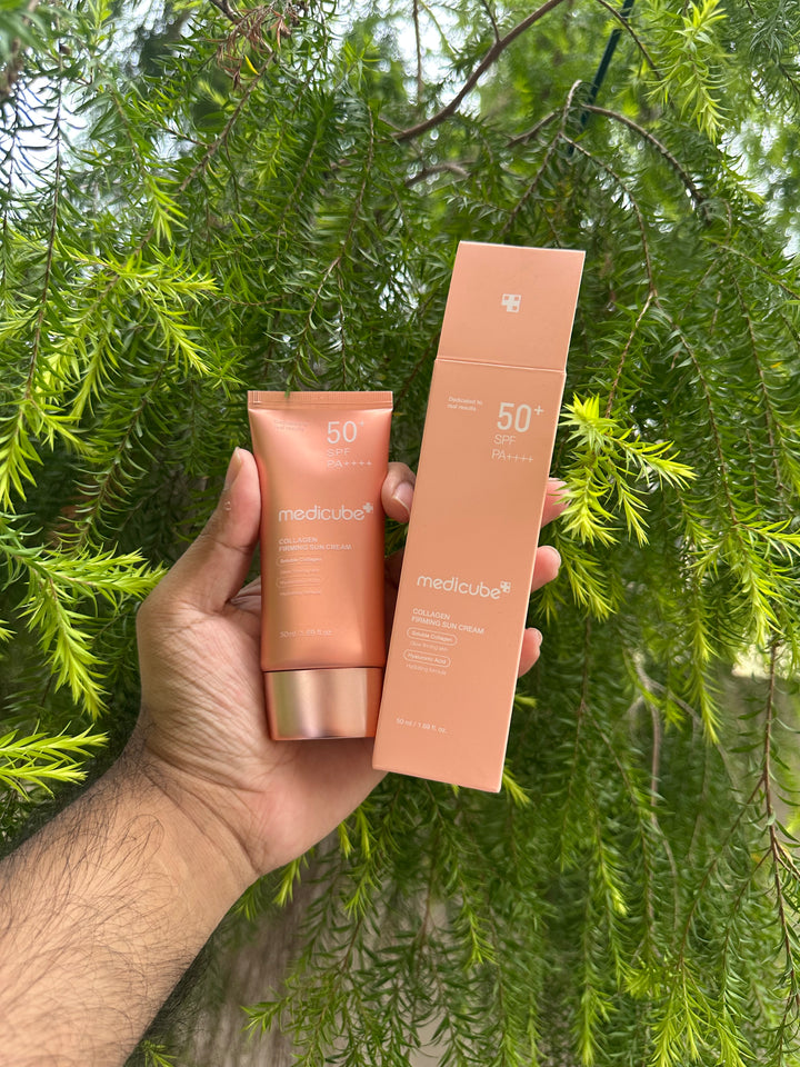 MEDICUBE Collagen Firming Sun Cream SPF 50+ PA++++ — Glow & Protect