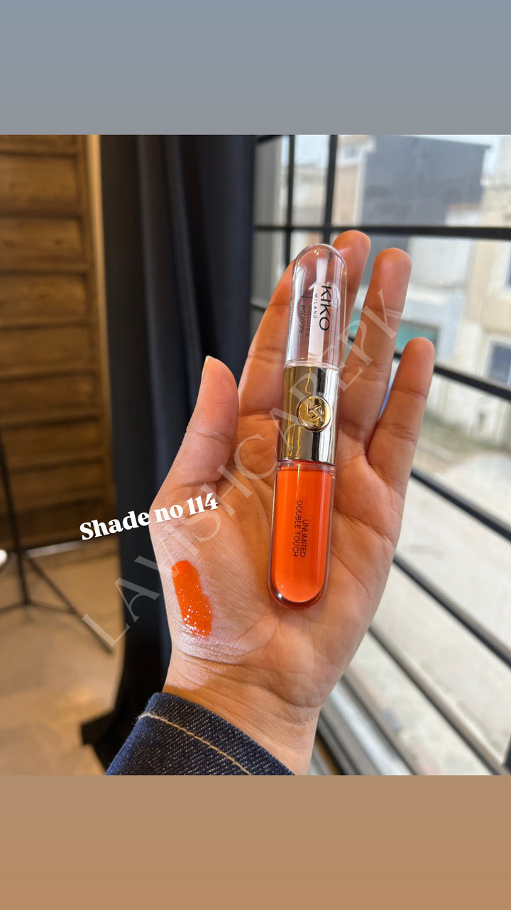 Kiko milano ultimate double touch liquid lip colour two faced