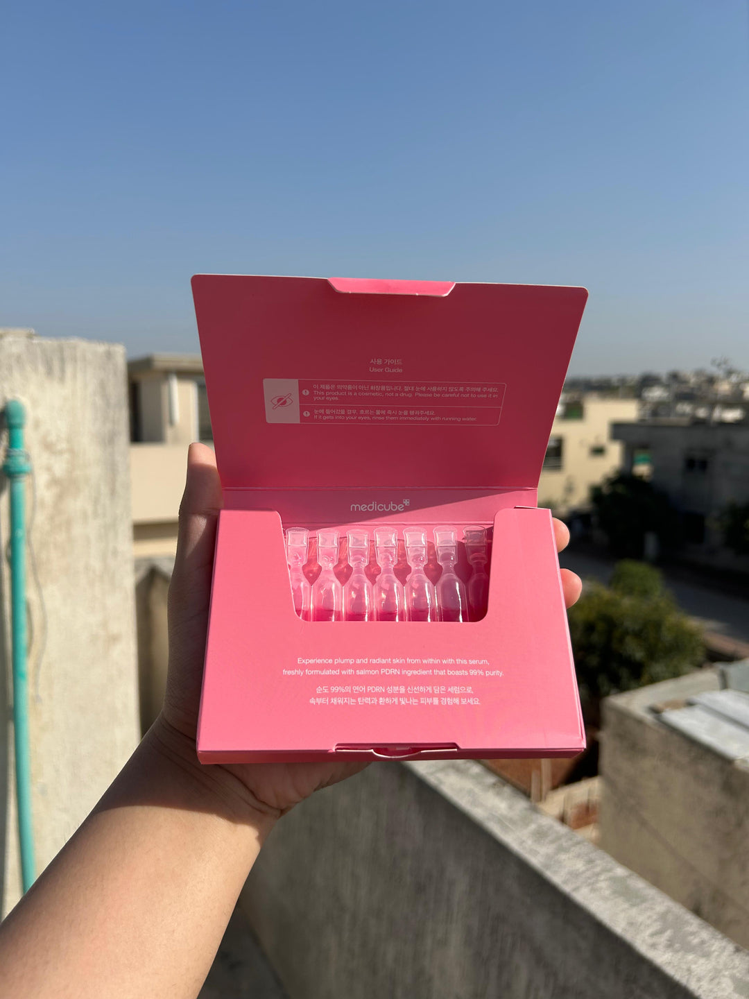 MEDICUBE PDRN 99% PINK ONE DAY SERUM ( 1.5 ML X 10)