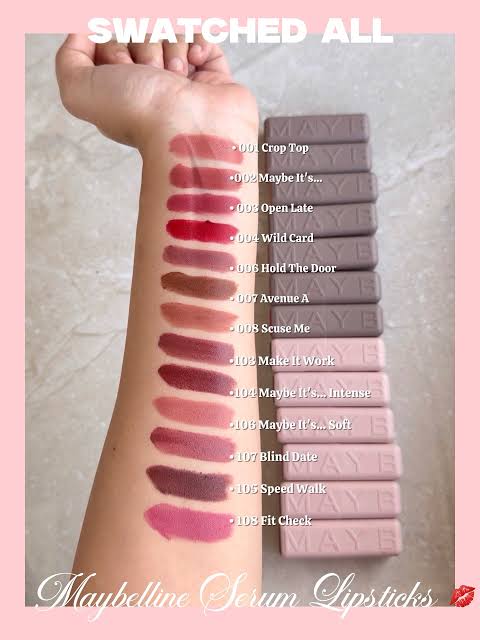 MAYBELLINE SERUM LIPSTICK 3.4 G FULL SIZE BUY EACH