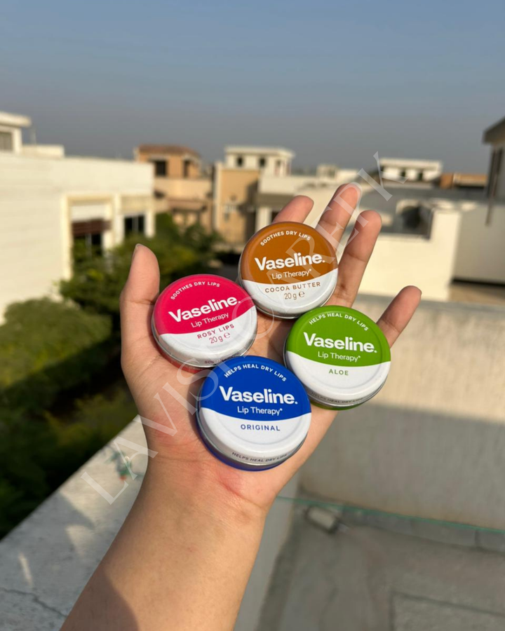 VASELINE LIP THERAPY BALMS 20 GRAMS EACH.