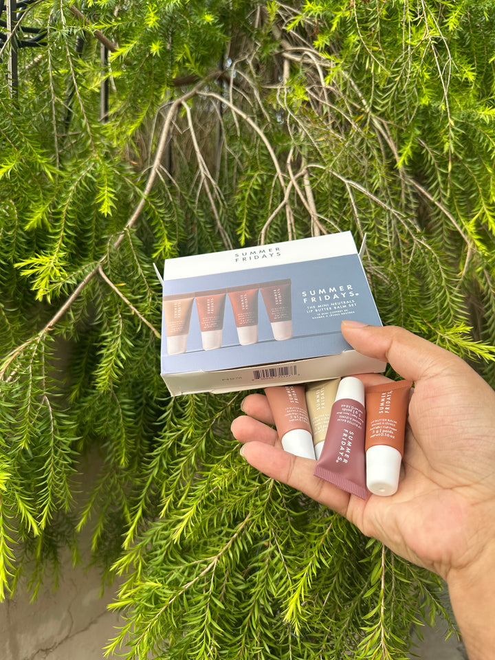 SUMMER FRIDAYS THE MINI NATURALS LIP BUTTER BALM SET – 4 x 5g