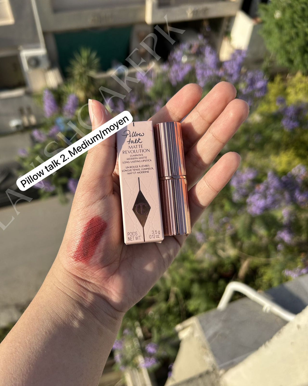 CHARLOTTE TILBURY PILLOW TALK LIPSTICK 3.5 GRAMS BIG SIZE.