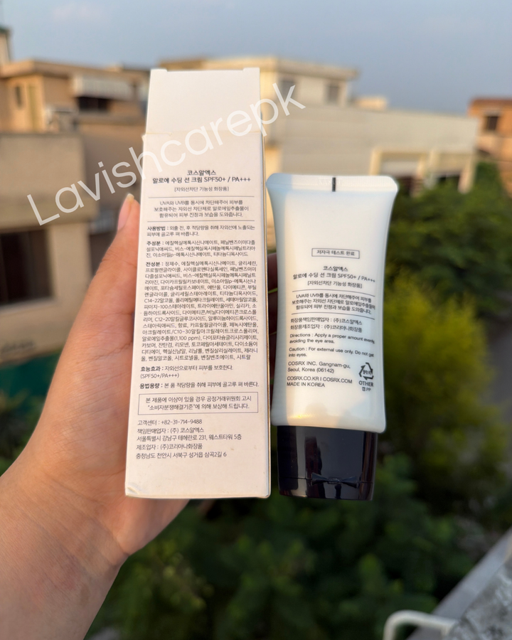 Cosrx Aloe vera 50+ spf sun cream