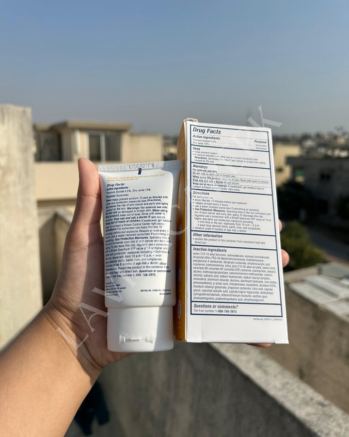 CERA VE HYDRATING MINERAL ULTRA SHEER TINTED SUNSCREEN SPF 30 50 ML