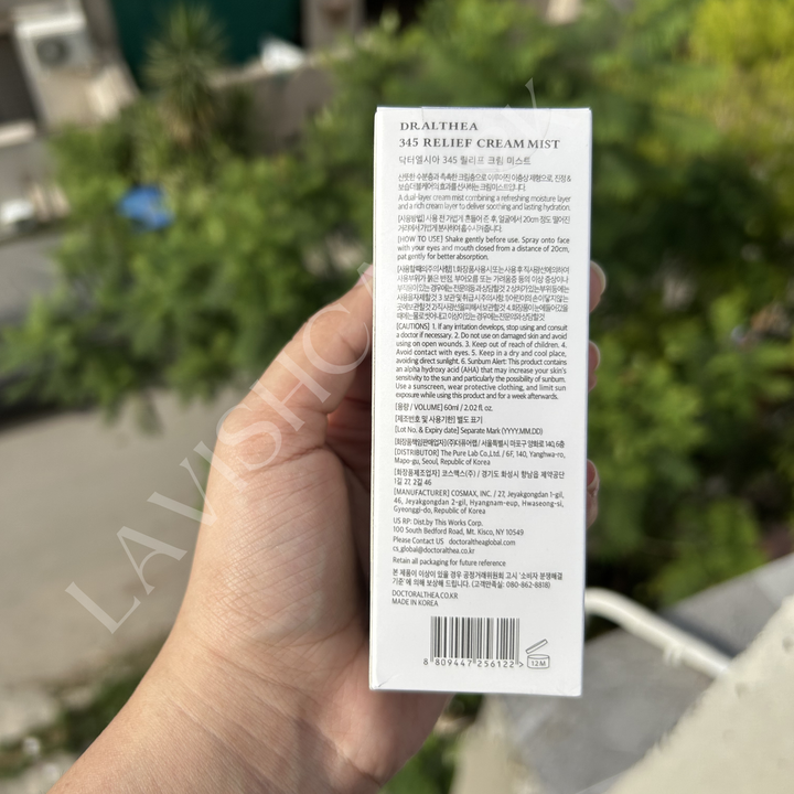 ✨ Dr. Althea 345 Relief Cream Mist ✨