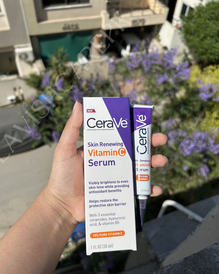 CERA VE SKIN RENEWING 10% VITAMIN C SERUM.