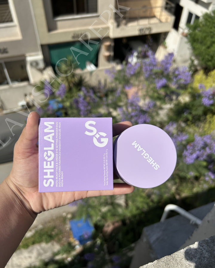 SHEGLAM INSTA READY FACE & UNDER EYE POWDER + COMPACT 2 IN 1 SHADE: TARO