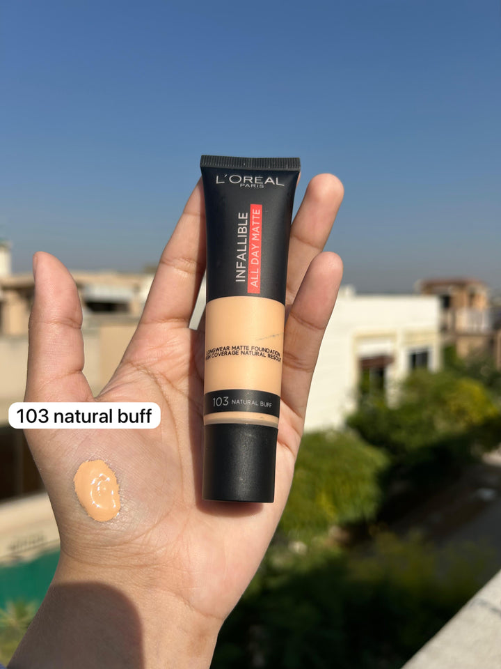 Loreal paris infallible all day matte long wear matte foundation 😍